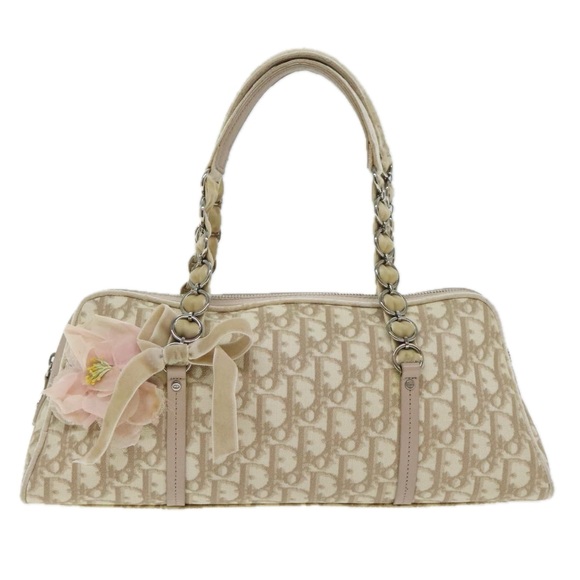 Dior Romantique Beige Canvas handbag - Picture 1 of 10